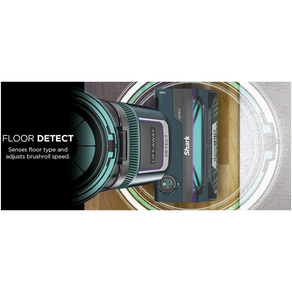 Shark Detect XL Pet Pro Corded Upright Vacuum Cleaner with Anti Hair Wrap Plus LA791UKT - Adriatic Teal Silver - Image 7