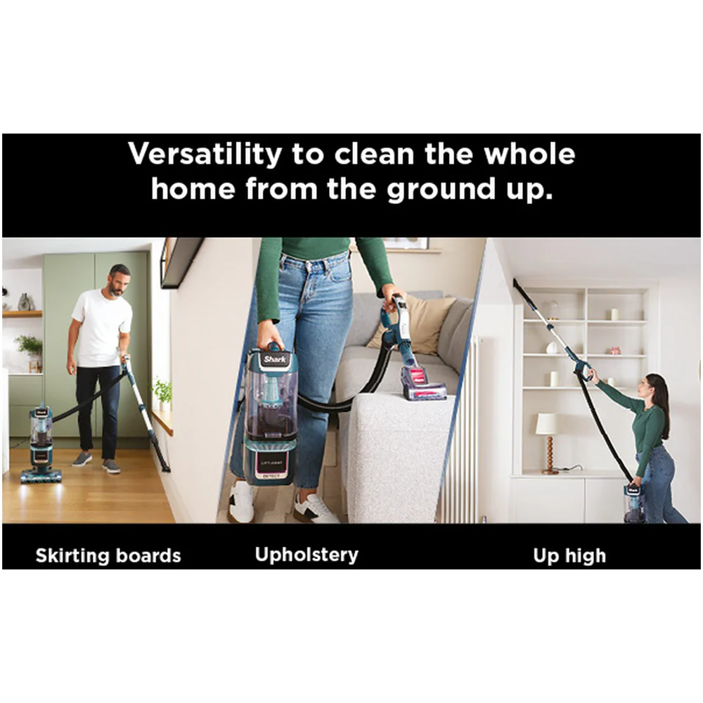 Shark Detect XL Pet Pro Corded Upright Vacuum Cleaner with Anti Hair Wrap Plus LA791UKT - Adriatic Teal Silver - Image 8