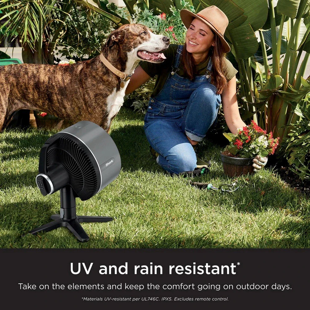 Shark FA150UK FlexBreeze TableMate Indoor to Outdoor High Velocity Tabletop Fan - Winter Fog - Image 8