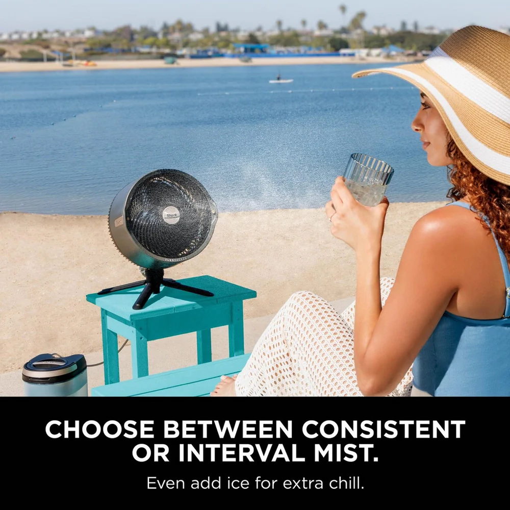 Shark FA300UK FlexBreeze Pro Mist Indoor and Outdoor Fan and Outdoor Misting System - Charcoal Grey - Image 5