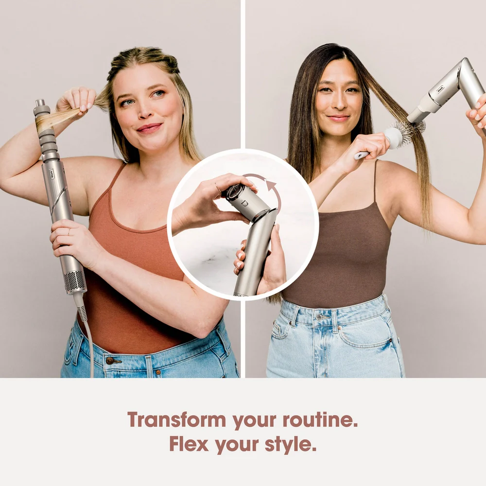Shark FlexStyle HD436SLUK 4 in 1 Air Styler and Hair Dryer for Straight & Wavy Hair - Stone - Image 3