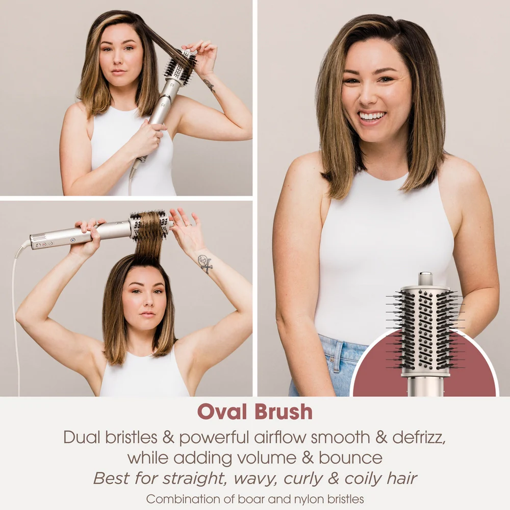 Shark FlexStyle HD436SLUK 4 in 1 Air Styler and Hair Dryer for Straight & Wavy Hair - Stone - Image 7