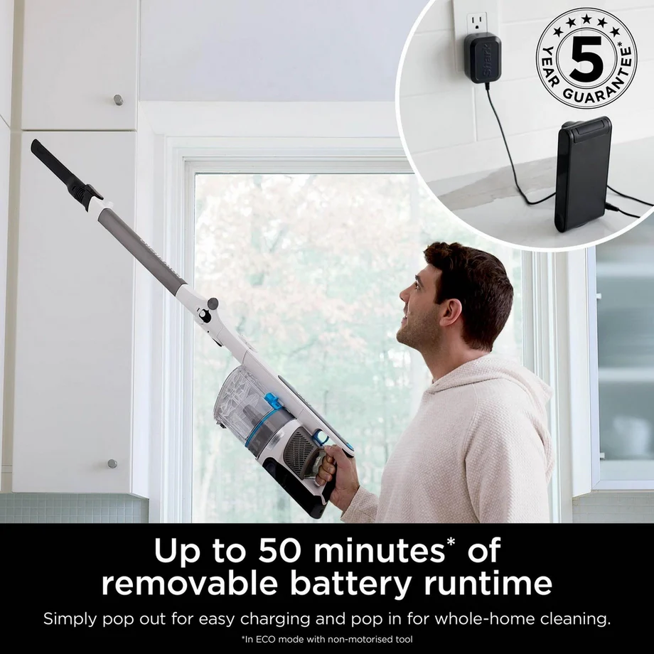 Shark IZ380UKT PowerPro Pet Cordless Stick Vacuum Cleaner with Anti Hair Wrap and Floor Detect - Up To 50 Minutes Run Time Java Metallic - Image 10