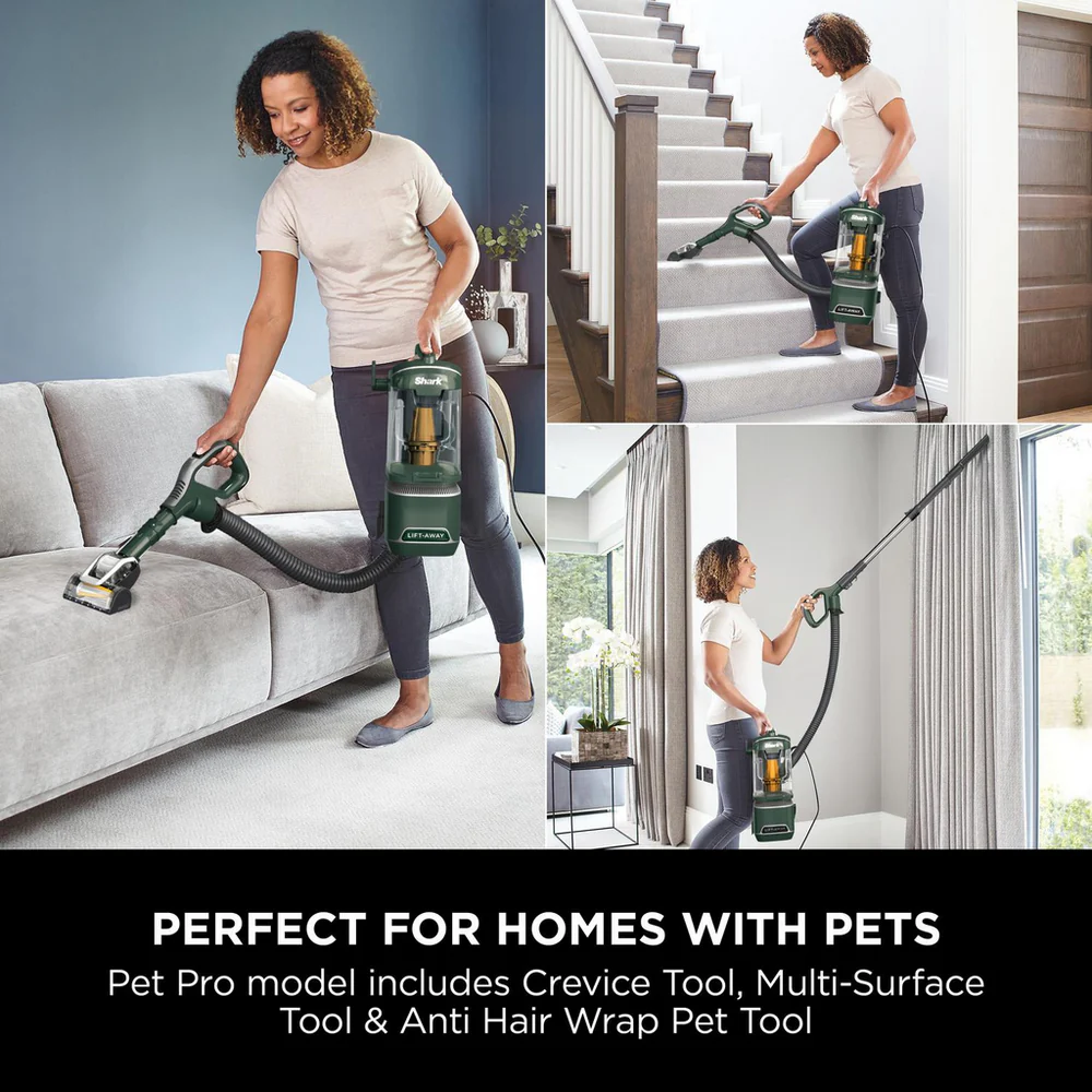Shark NZ691UKT Anti Hair Wrap Upright Vacuum Cleaner with Lift-Away Pet Model Porsche Green - Image 5