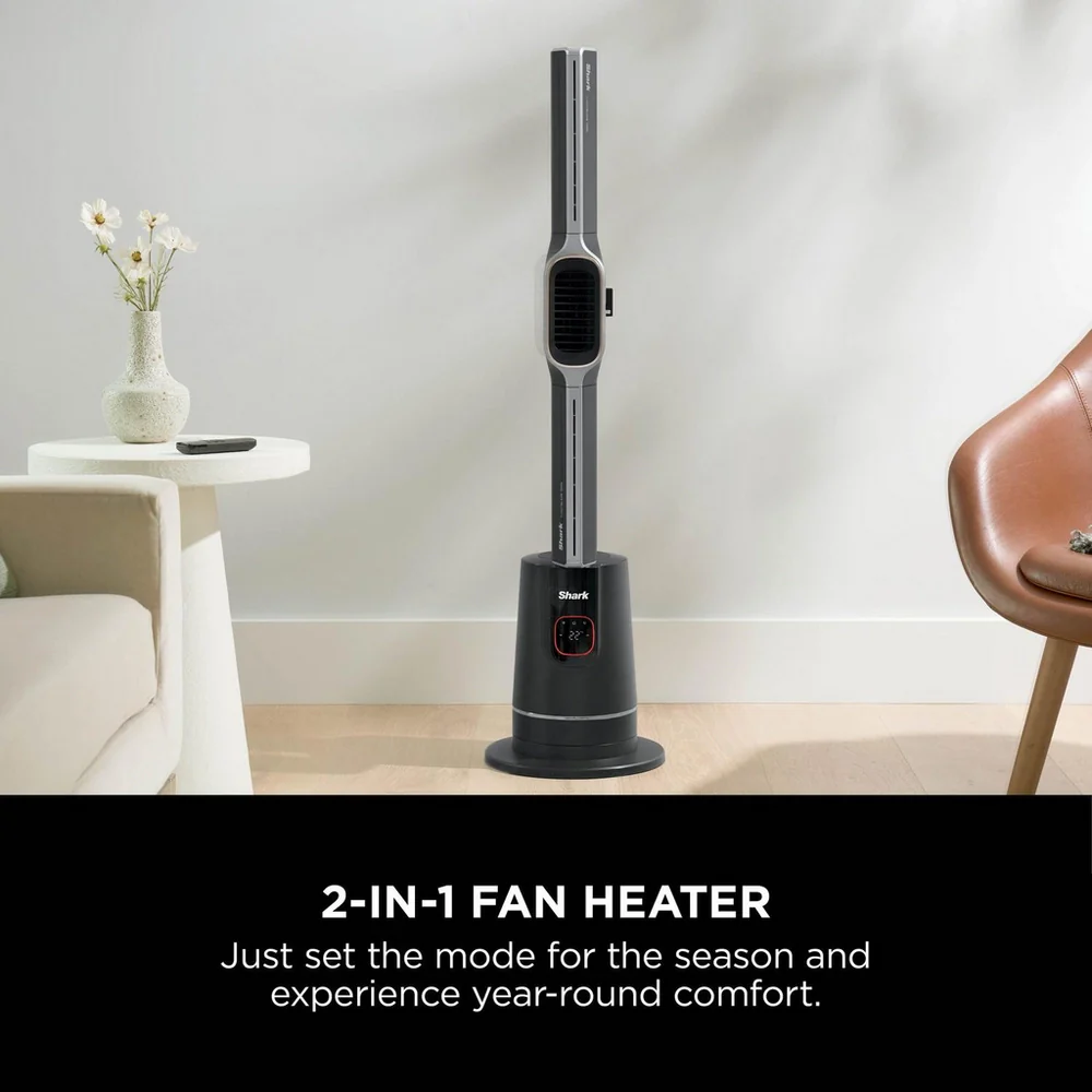 Shark TurboBlade Cool + Heat TH200UK Fan & Heater - Charcoal - Image 2