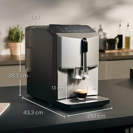 Siemens TF303G07 Bean to Cup Fully Automatic Freestanding Coffee Machine Inox Silver Metallic - Image 12