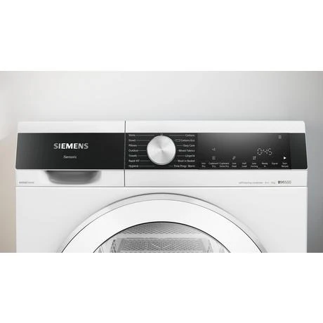 Siemens WQ45G2D2GB iQ500 9kg Heat Pump Condenser Tumble Dryer White - Image 2
