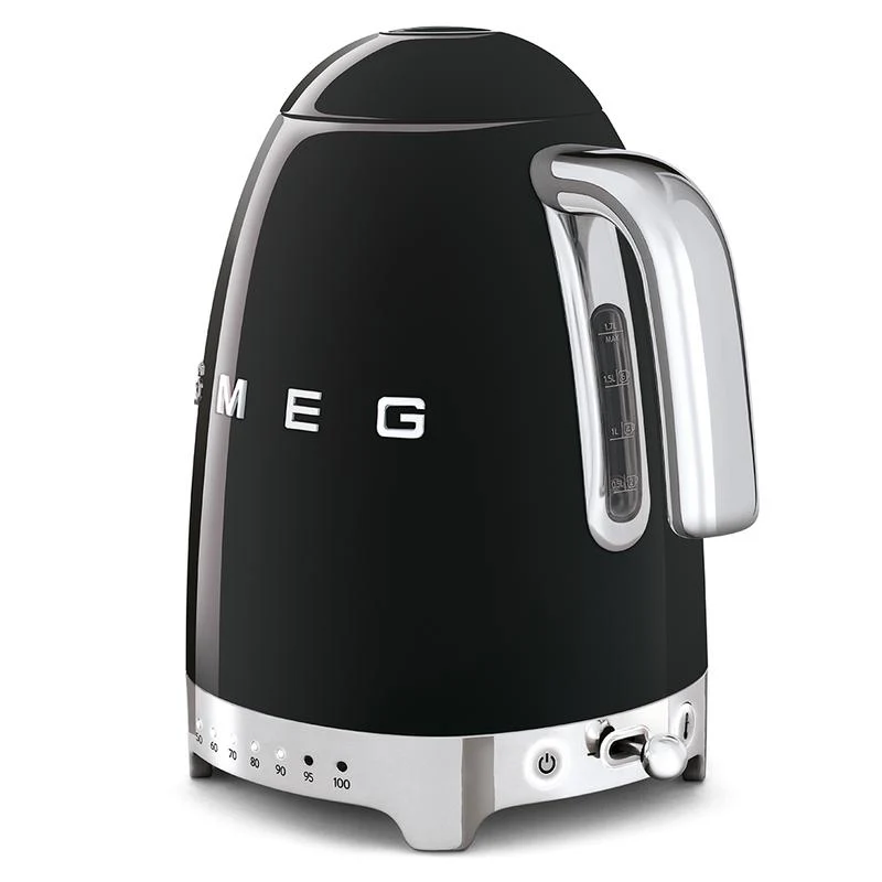 SMEG KLF04BLUK 50s Retro Style Jug Kettle Black - Image 3