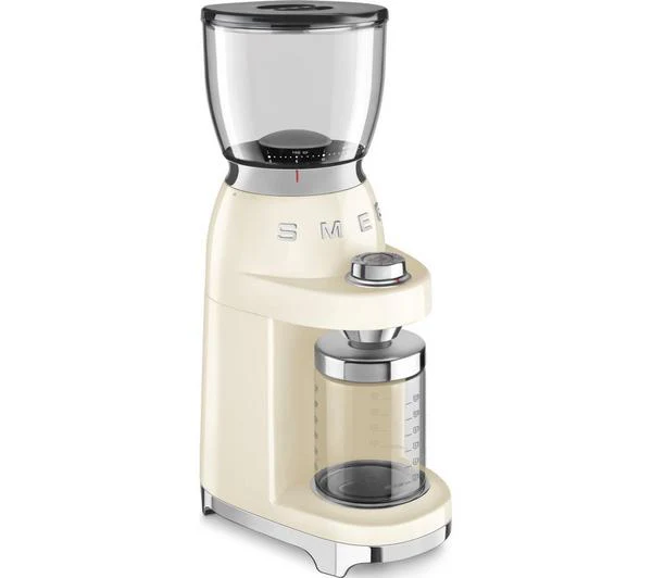 SMEG CGF01CRUK Coffee Grinder Cream - Image 3