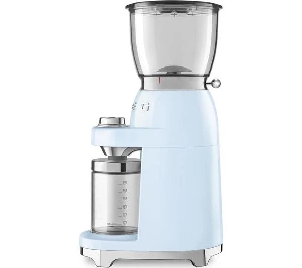 SMEG CGF01PBUK Coffee Grinder Pastel Blue - Image 2