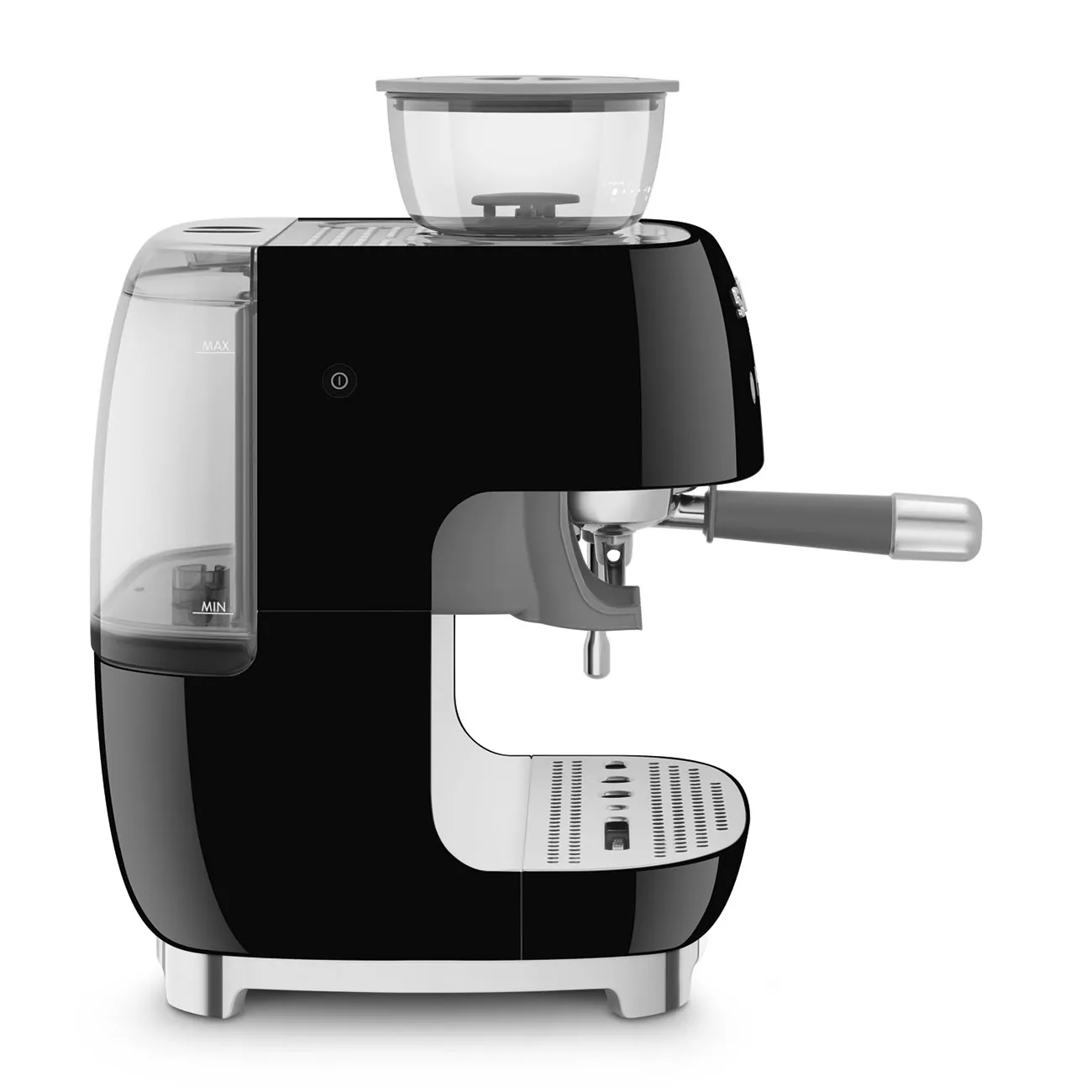Smeg EGF03BLUK Retro Espresso Coffee Machine with Grinder in Black - Image 5
