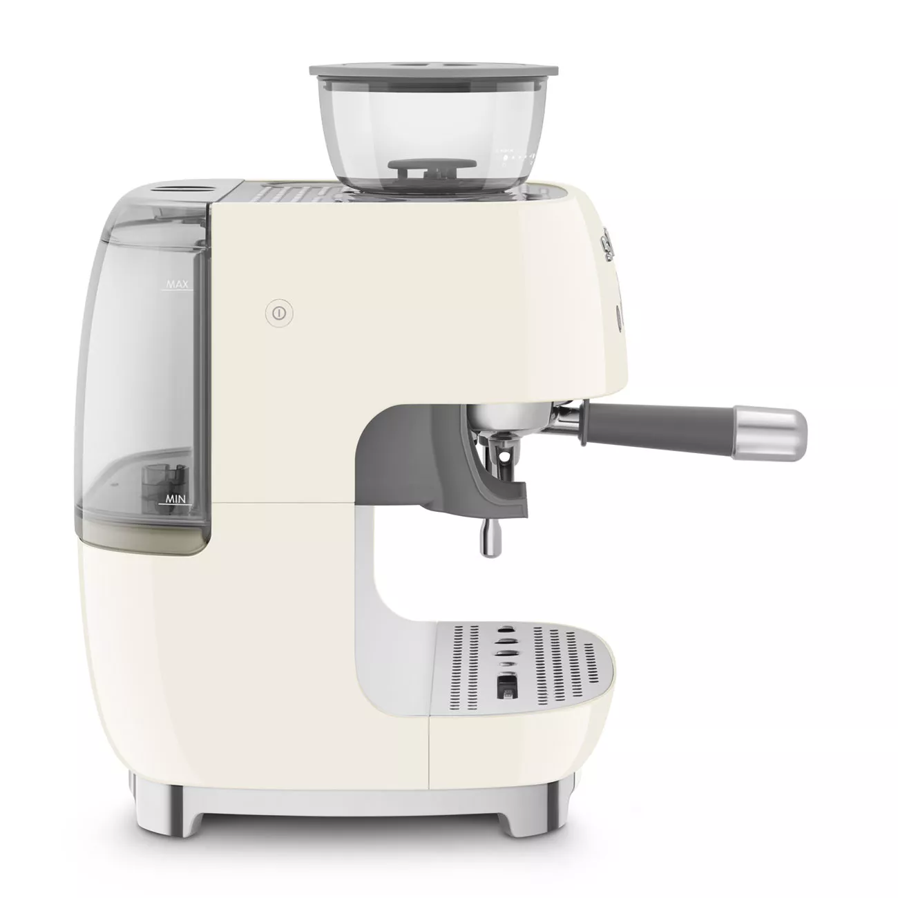 Smeg EGF03CRUK Retro Espresso Coffee Machine with Grinder in Cream - Image 4