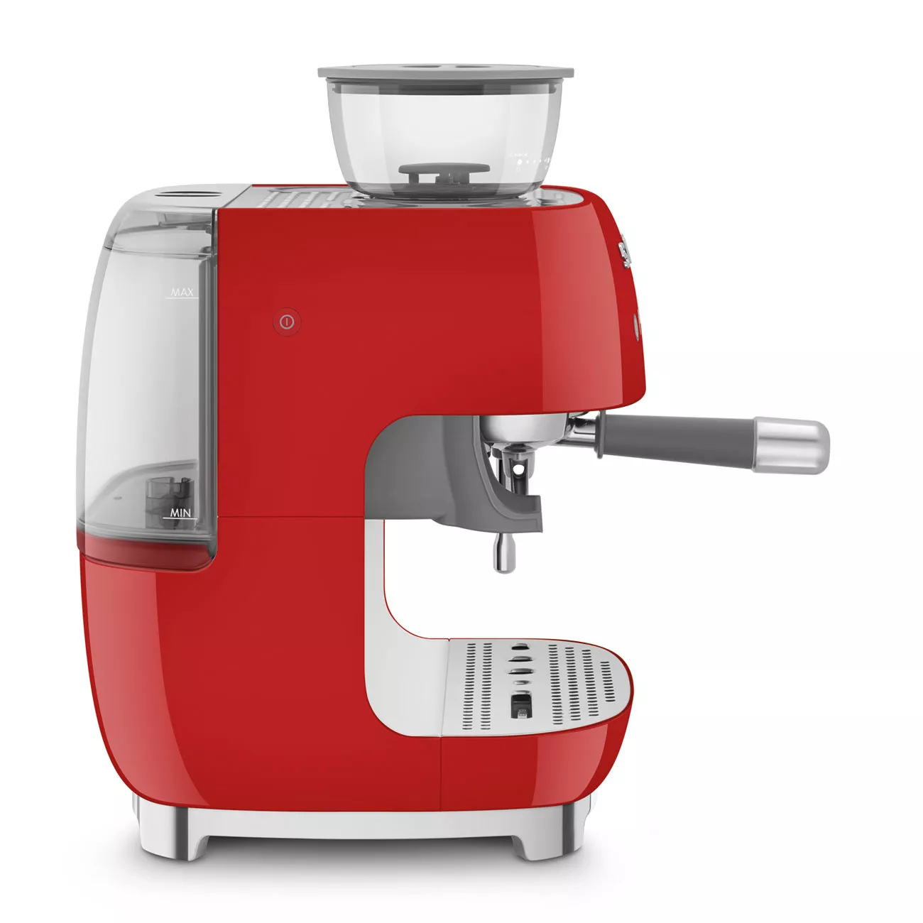 Smeg EGF03RDUK Retro Espresso Coffee Machine with Grinder in Red - Image 4
