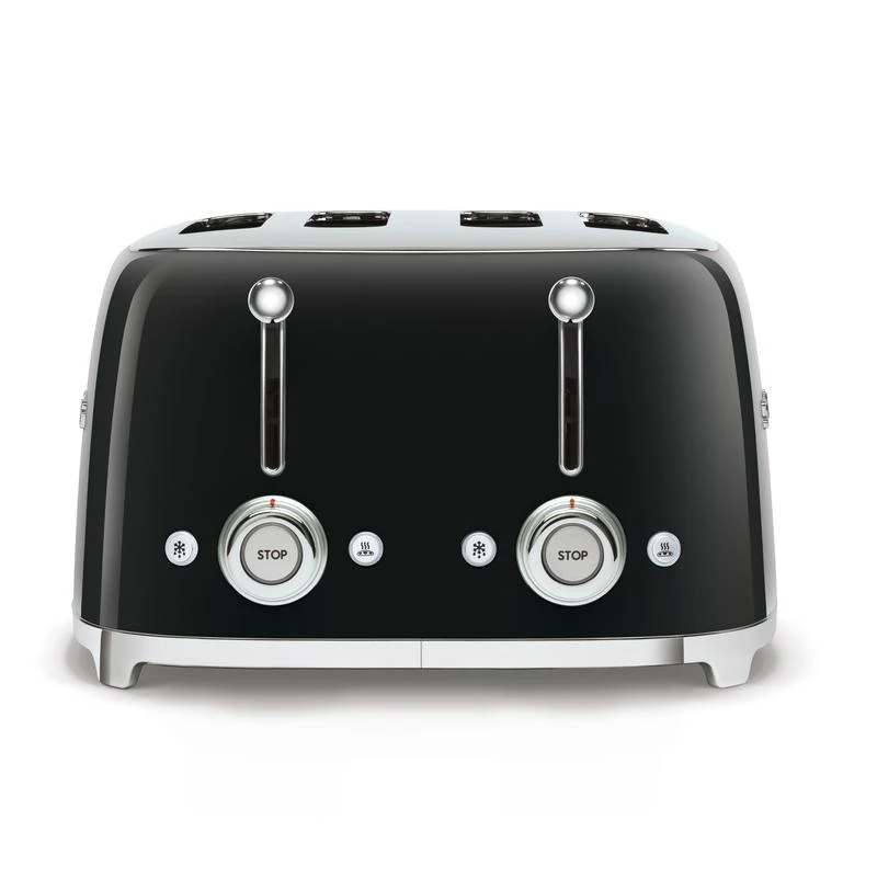SMEG TSF03BLUK Four Slice Toaster in Black - Image 2