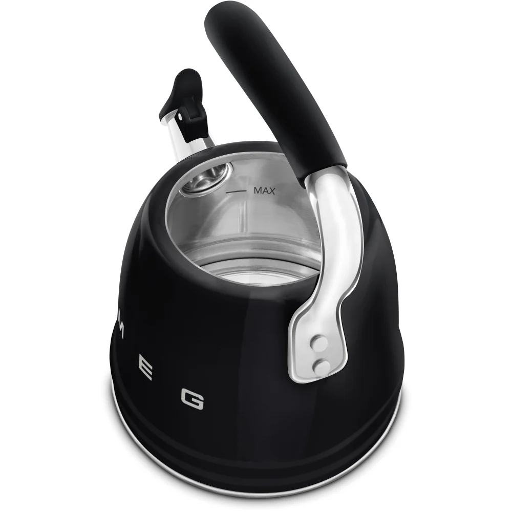 Smeg WKF01BL Retro 50s Style Whistling Hob Kettle Black - Image 3