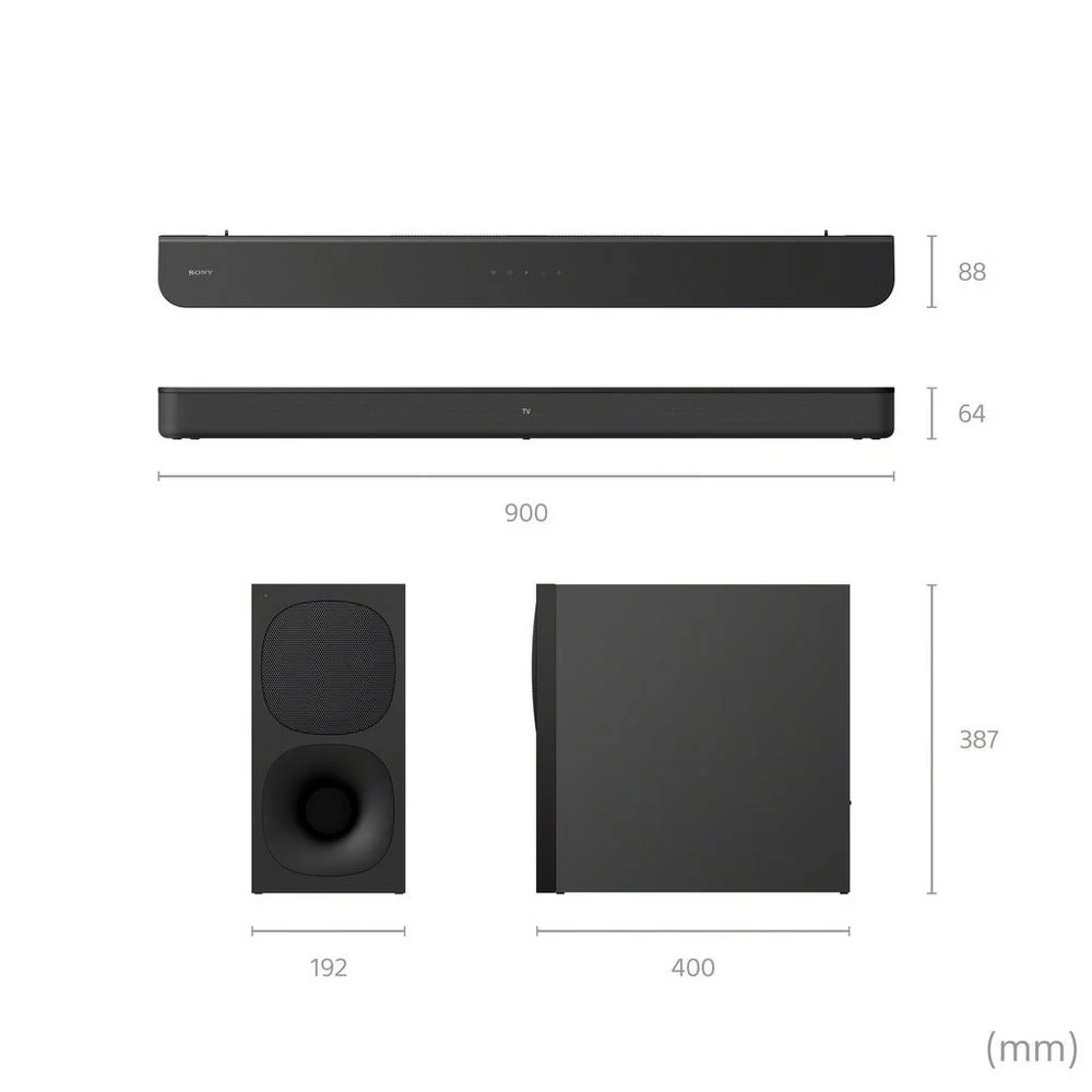 Sony HT-SD40 2.1ch Dolby® Digital Soundbar & Subwoofer - Black - Image 5