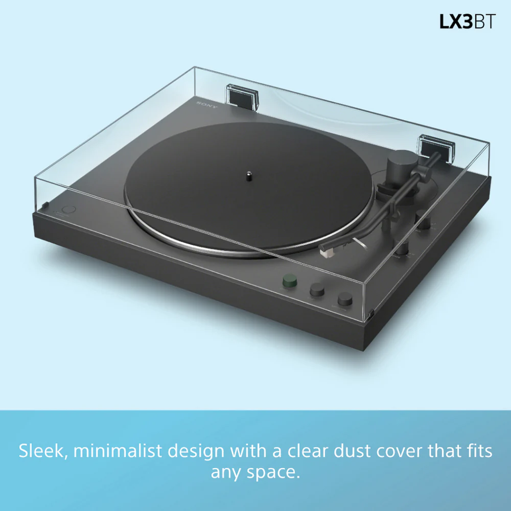 Sony PSLX3BT.CEK Belt Drive Wireless Bluetooth Turntable with Auto Playback Dark Grey - Image 3