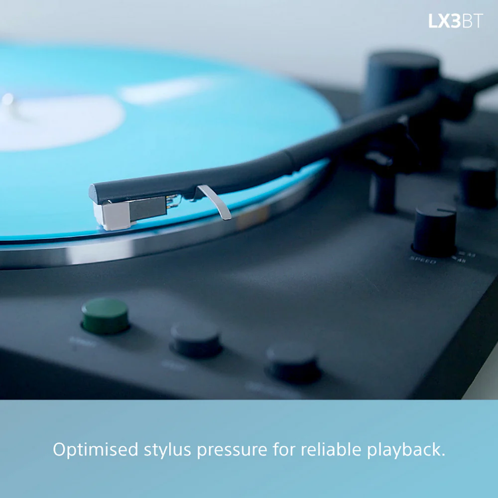 Sony PSLX3BT.CEK Belt Drive Wireless Bluetooth Turntable with Auto Playback Dark Grey - Image 9