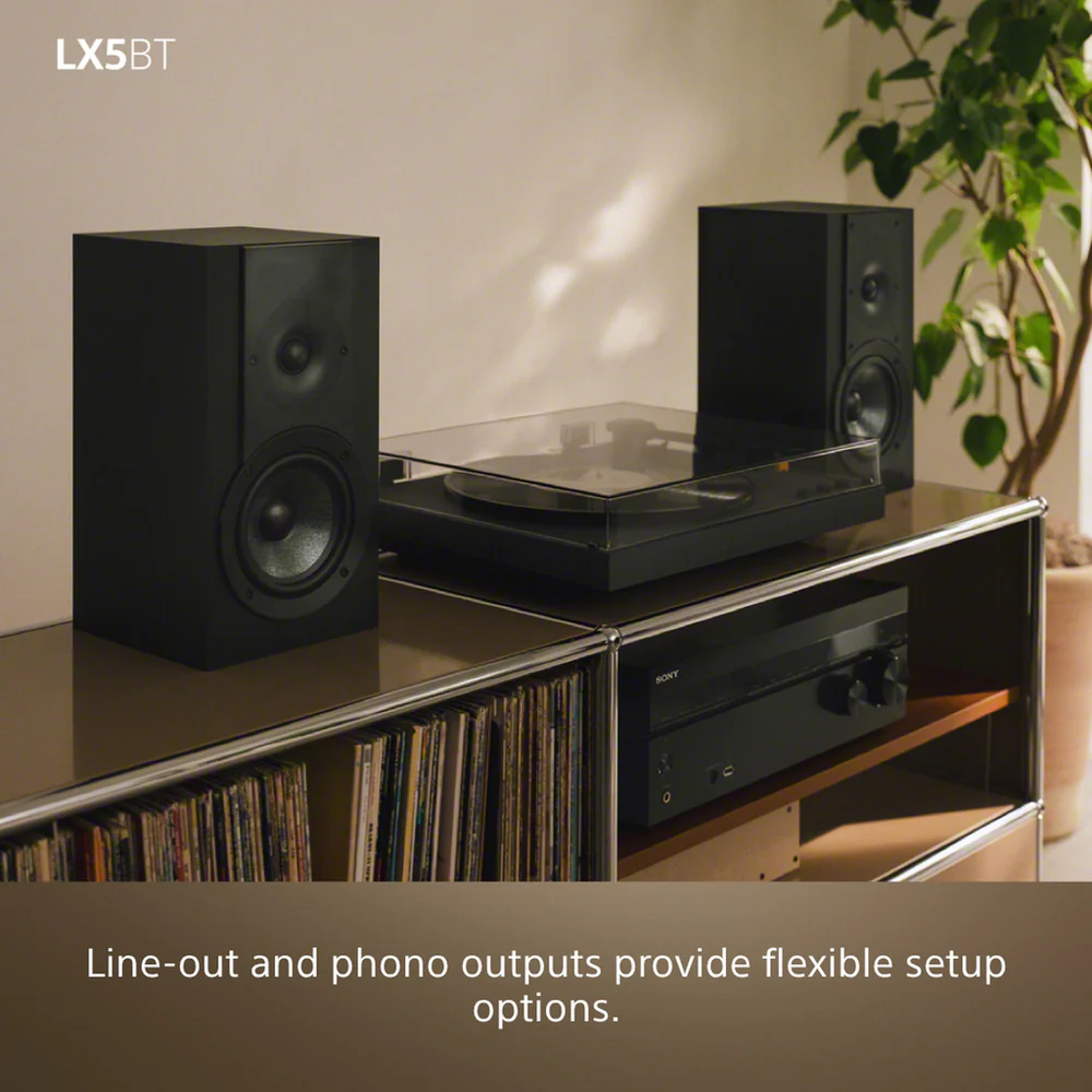 Sony PSLX5BT.CEK Fully Automatic Belt Drive Wireless Bluetooth Turntable with Auto Playback Pure Black - Image 10