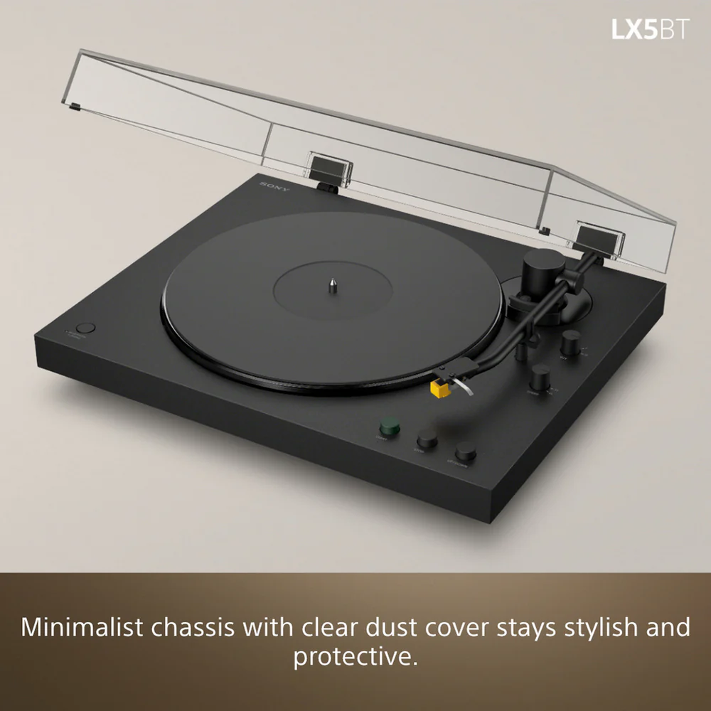 Sony PSLX5BT.CEK Fully Automatic Belt Drive Wireless Bluetooth Turntable with Auto Playback Pure Black - Image 11