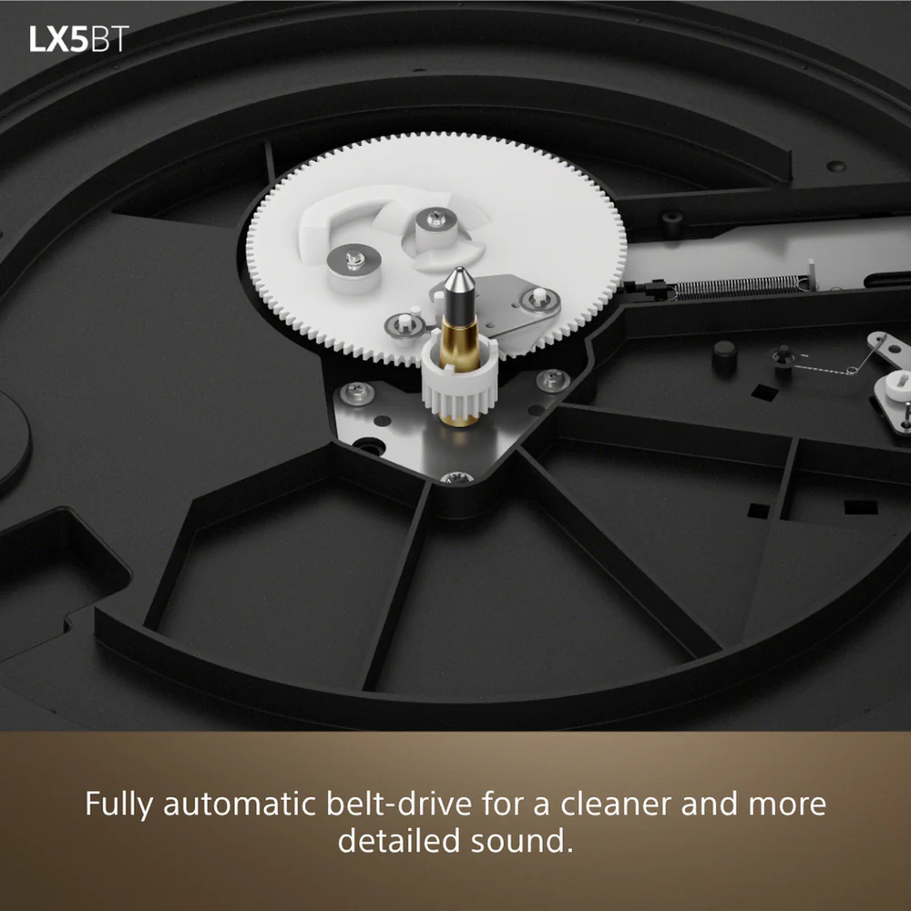 Sony PSLX5BT.CEK Fully Automatic Belt Drive Wireless Bluetooth Turntable with Auto Playback Pure Black - Image 6