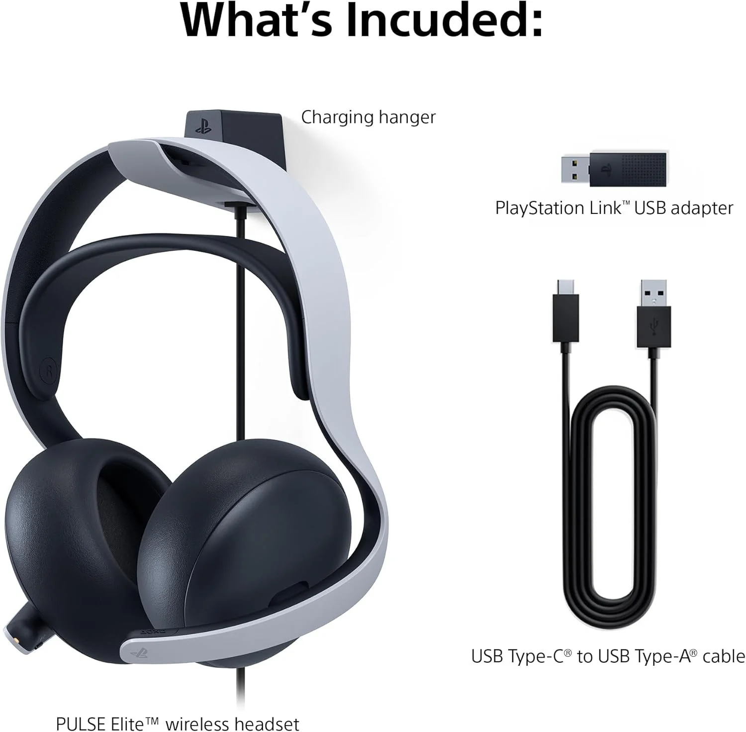 Sony PULSE Elite Wireless PS5 Headset White - Image 5