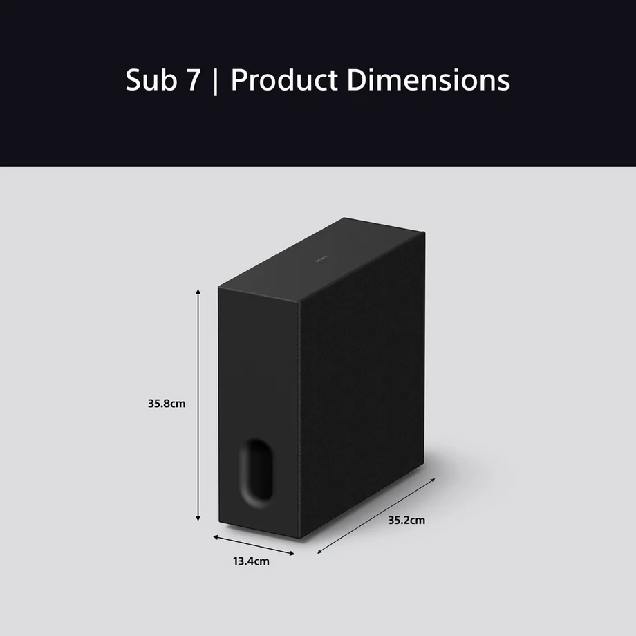 Sony SASW7 BRAVIA Theatre Sub 7 100W Wireless Subwoofer Black - Image 8