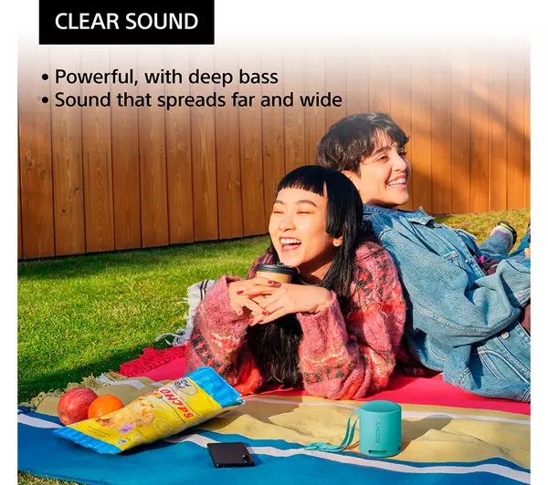 Sony SRS-XB100 Portable Bluetooth Speaker Light Blue - Image 3