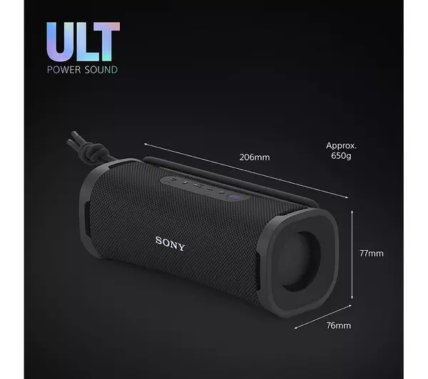 Sony ULT FIELD 1 Wireless Bluetooth Portable Speaker SRSULT10B Black - Image 10