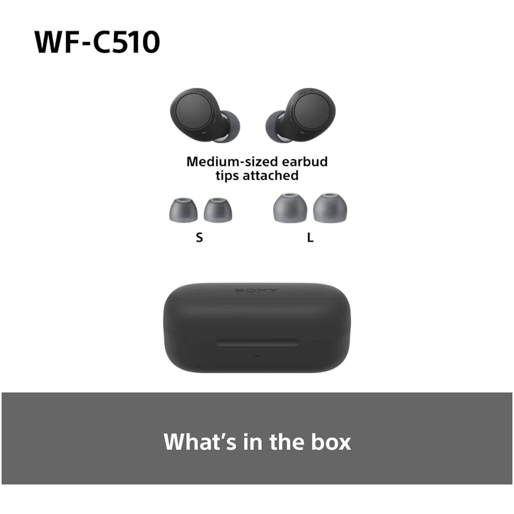 Sony WF-C510 True Wireless Bluetooth In Ear Headphones Black - Image 14