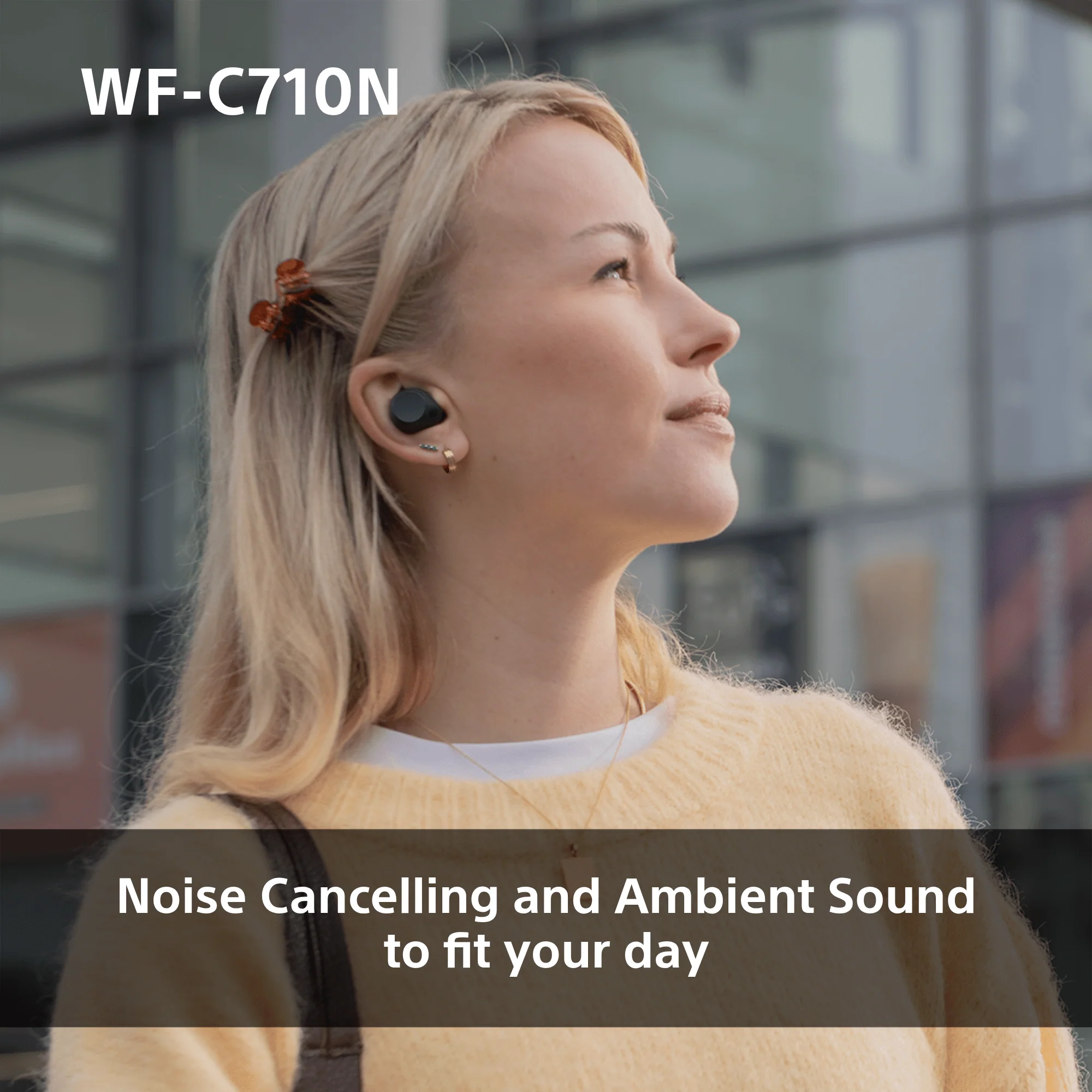 Sony WFC-710N Wireless Noise Cancelling Bluetooth Earbuds Black - Image 10