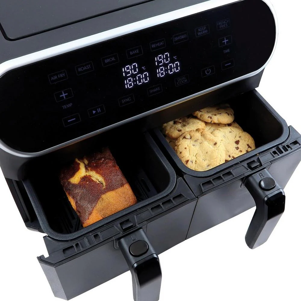 Statesman SKAF08017BK Digital Dual Zone Air Fryer - Black - Image 4