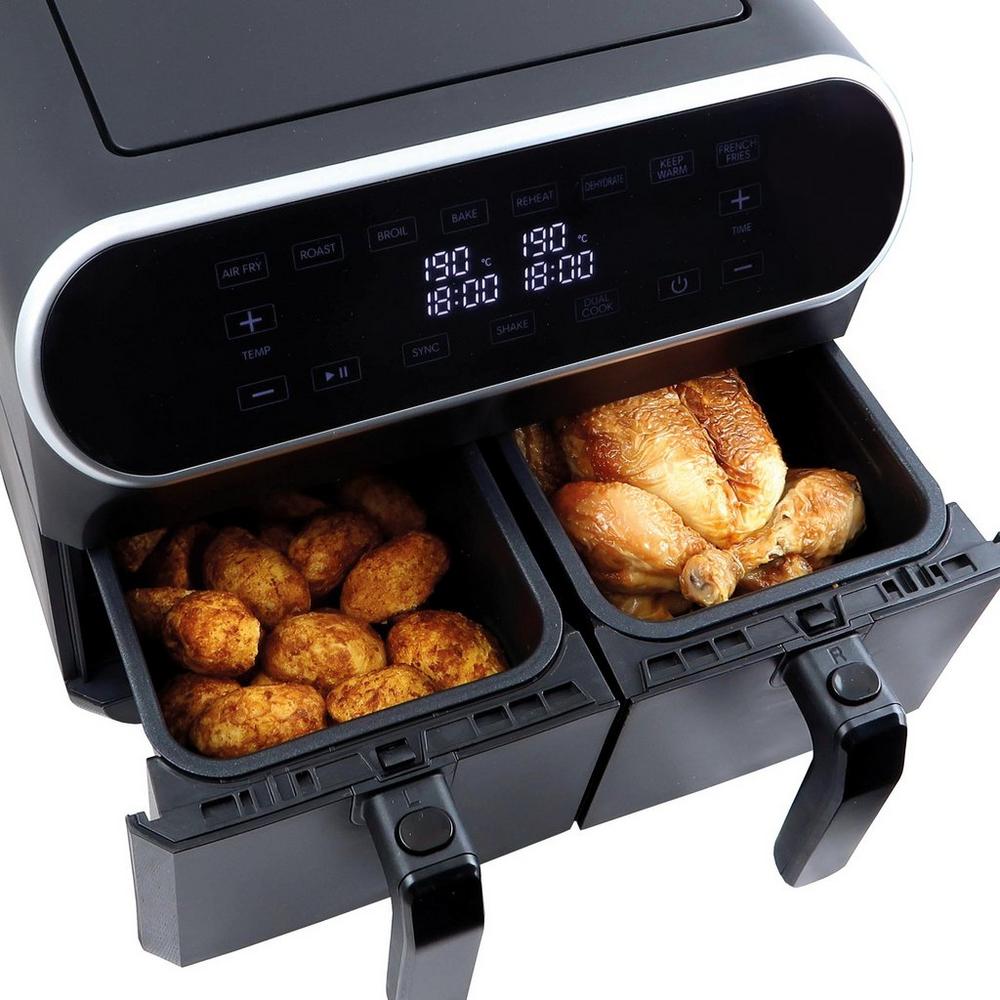 Statesman SKAF08017BK Digital Dual Zone Air Fryer - Black - Image 5