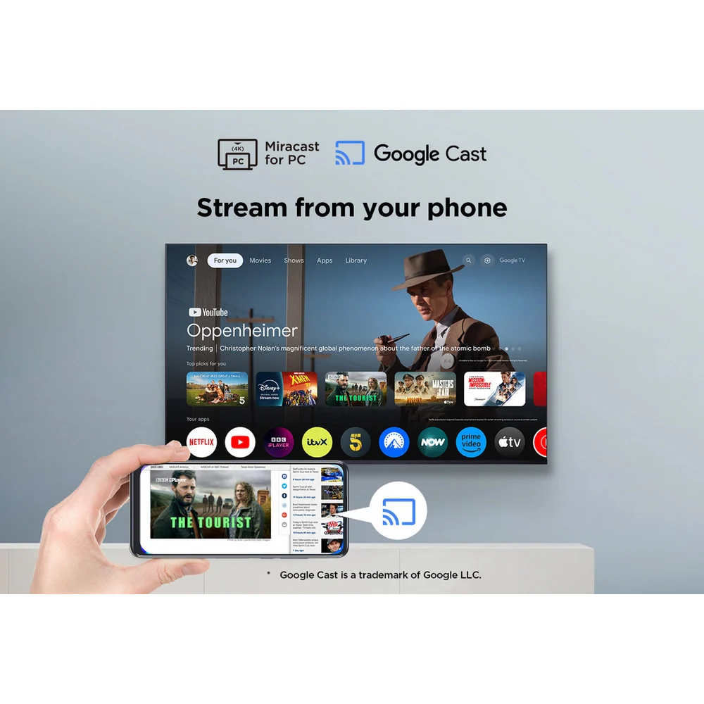 TCL 43V6C-UK 43 Inch V6C 4K Ultra HD HDR Direct LED Smart Google TV - Image 10