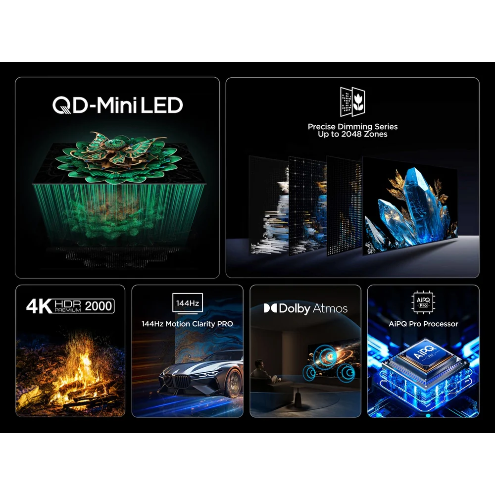 TCL 50C7K-UK 50 Inch Premium 4K QD-Mini LED UHD HDR Smart Google TV - Image 5