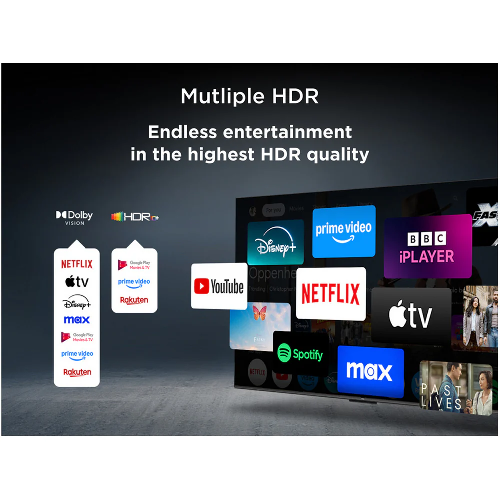 TCL 50Q6C-UK 50 Inch Q6C 4K Ultra HD HDR QD-Mini LED Smart Google TV - Image 8