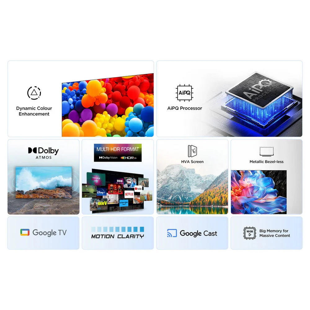 TCL 50V6C-UK 50 Inch V6C 4K Ultra HD HDR Direct LED Smart Google TV - Image 4