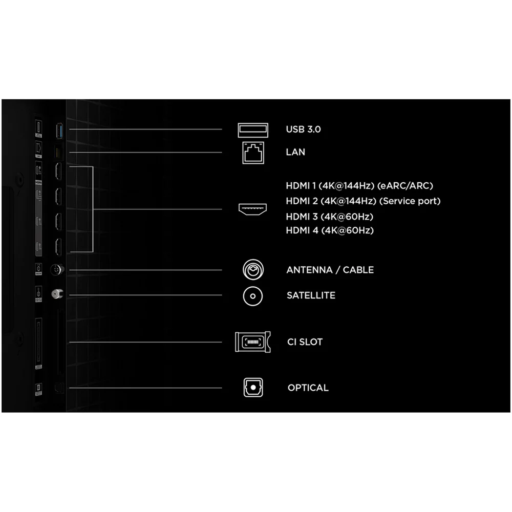 TCL 55A400U-UK 55 Inch A400U 4K Ultra HD HDR QD-Mini LED Smart Google TV 2026 - Image 3