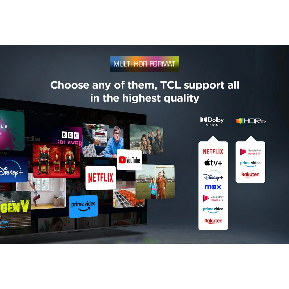 TCL 55V6C-UK 55 Inch V6C 4K Ultra HD HDR Direct LED Smart Google TV - Image 3