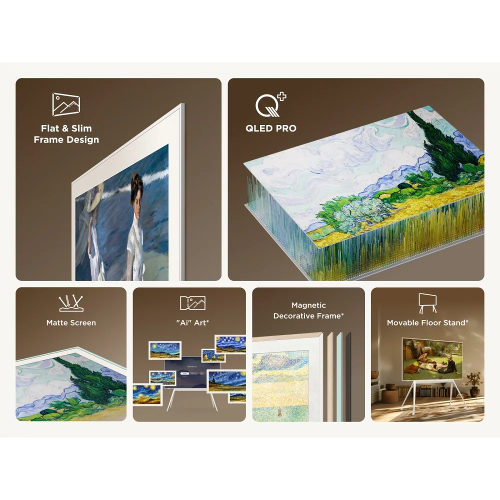 TCL 65A300W-UK 65 Inch NXTVISION A300W 4K Ultra HD QLED PRO HDR Google Frame TV - Image 3