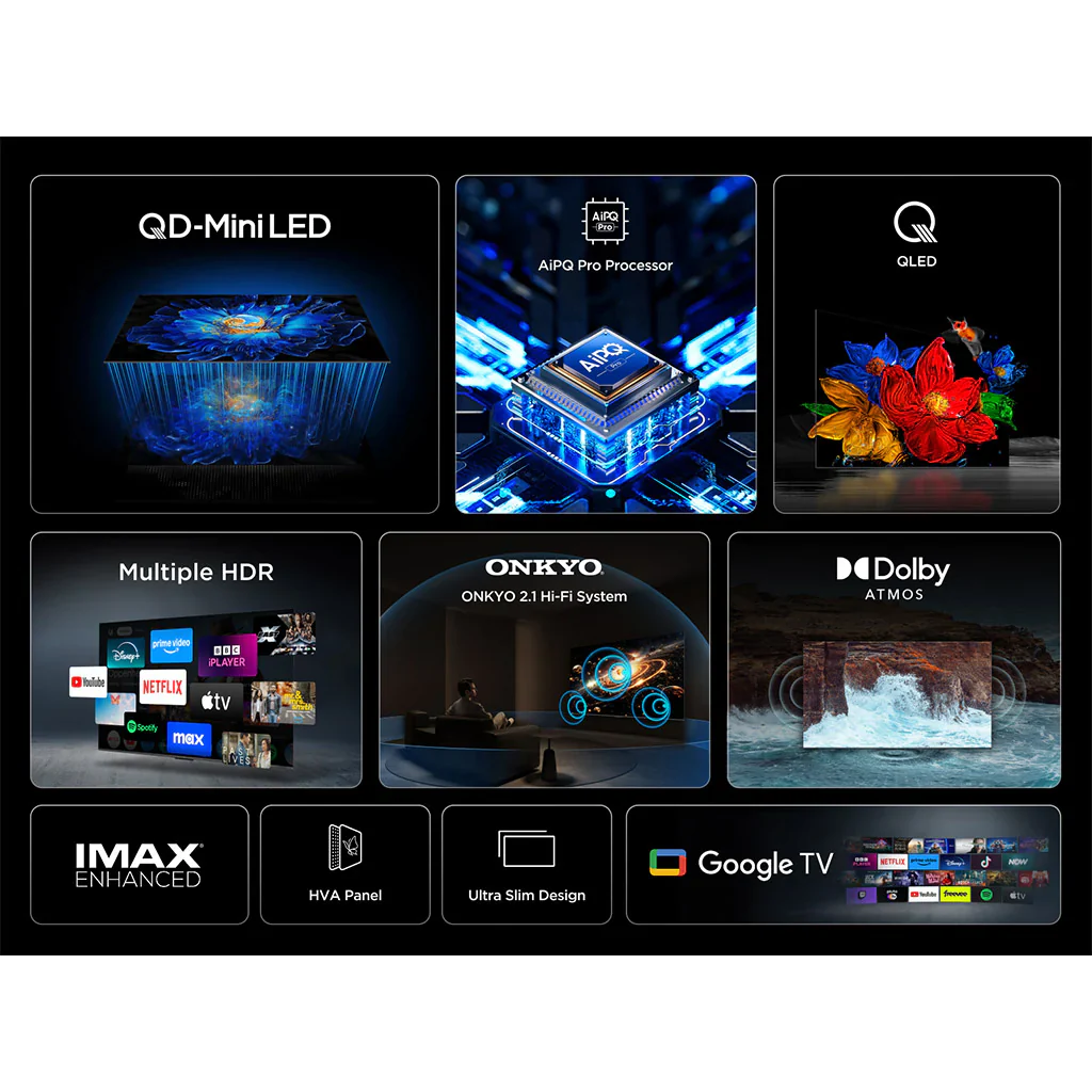 TCL 65C6KS-UK 65 Inch C6KS Premium 4K Ultra HD HDR QD-Mini LED Smart TV - Image 10