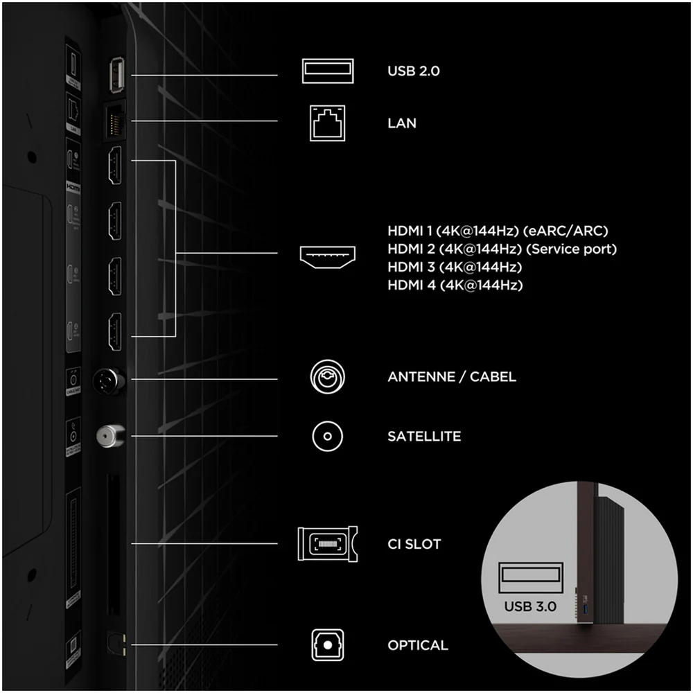 TCL 75X11L-UK 75 Inch X11L 4K Ultra HD HDR SQD Mini LED Smart Google TV 2026 - Image 11