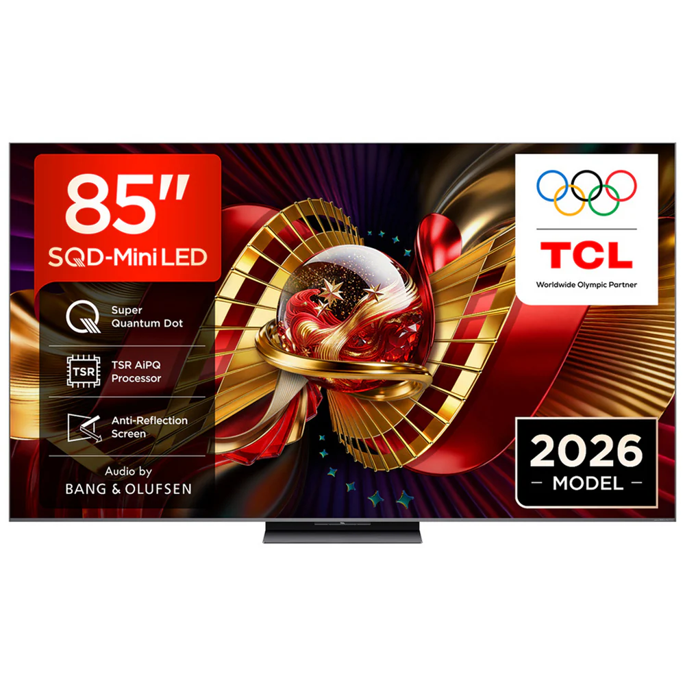 TCL 85C8L-UK 85 Inch C8L 4K Ultra HD HDR QD-Mini LED Smart Google TV 2026