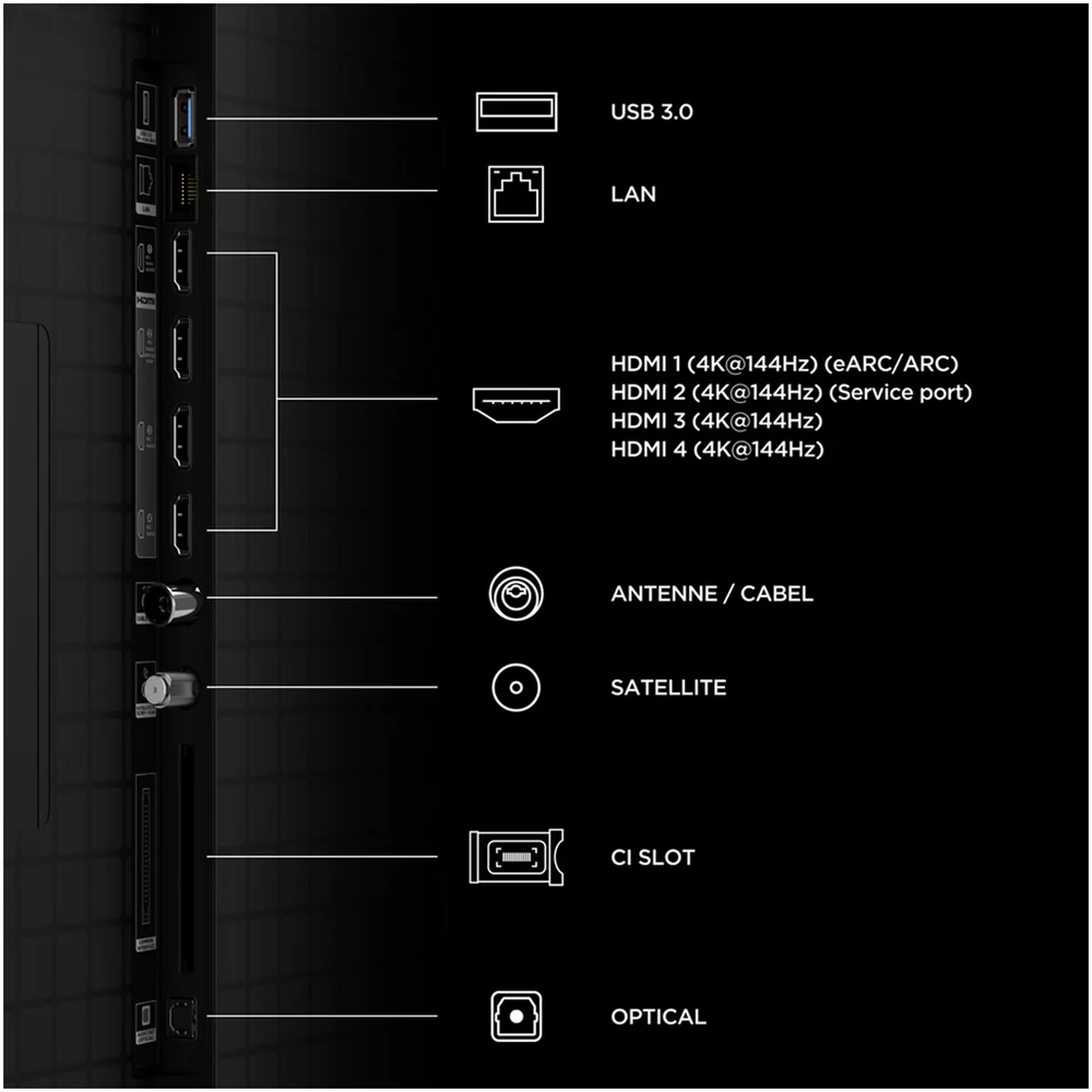 TCL 85C8L-UK 85 Inch C8L 4K Ultra HD HDR QD-Mini LED Smart Google TV 2026 - Image 11