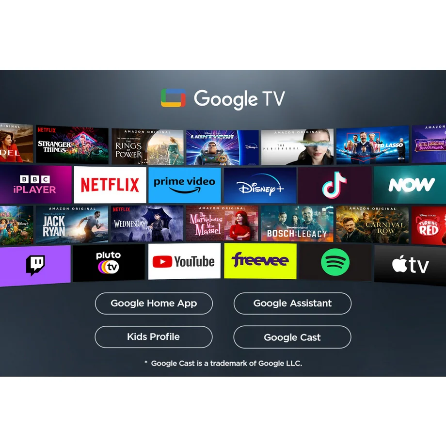 TCL 85P7K-UK 85 Inch P7K 4K QLED Ultra HD HDR Direct LED Smart Google TV - Image 11