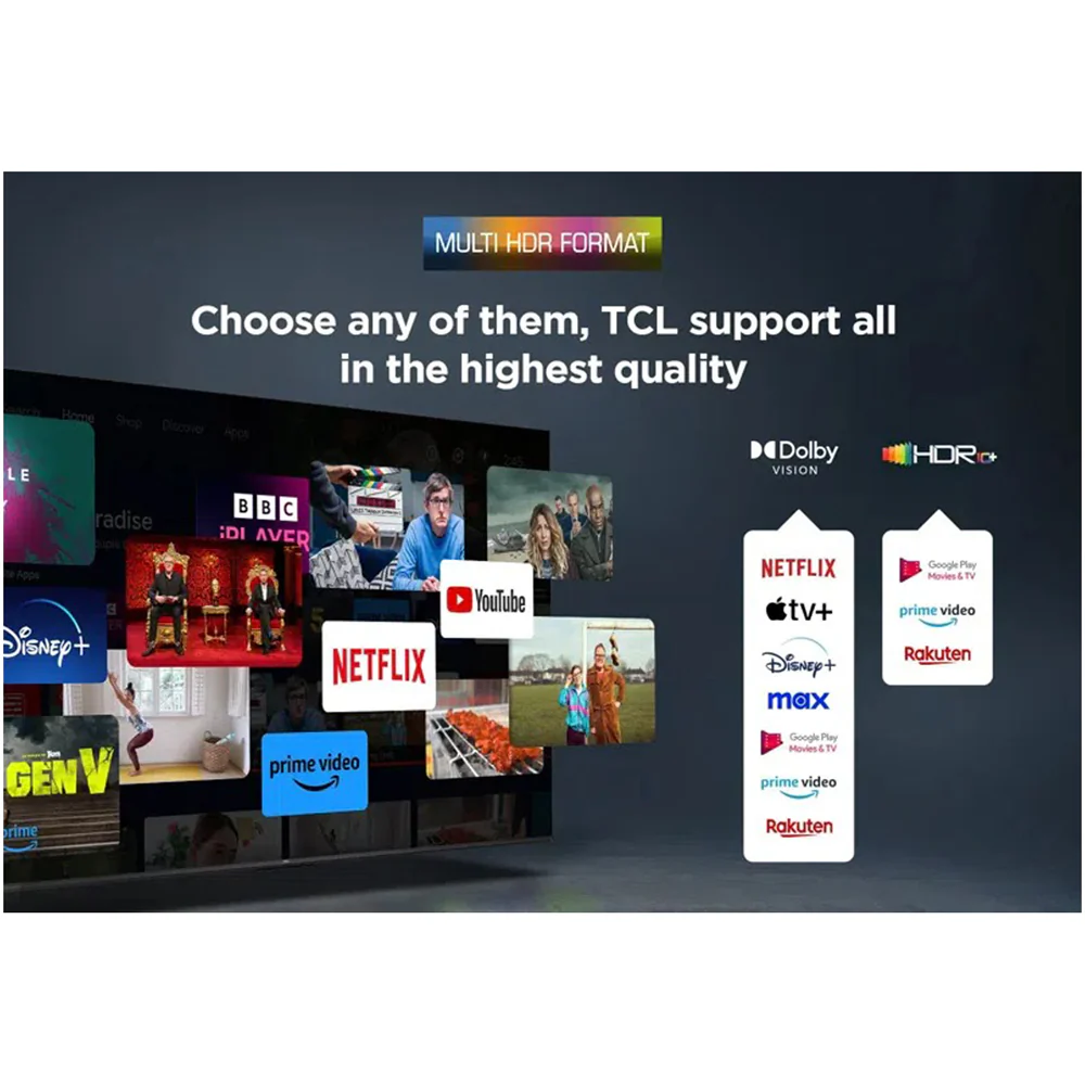 TCL 98P8K-UK 98 Inch P8K 4K Ultra HD HDR QLED Smart Google TV with 144Hz Motion Clarity Pro and Onkyo 2.1 sound 2025 - Image 9