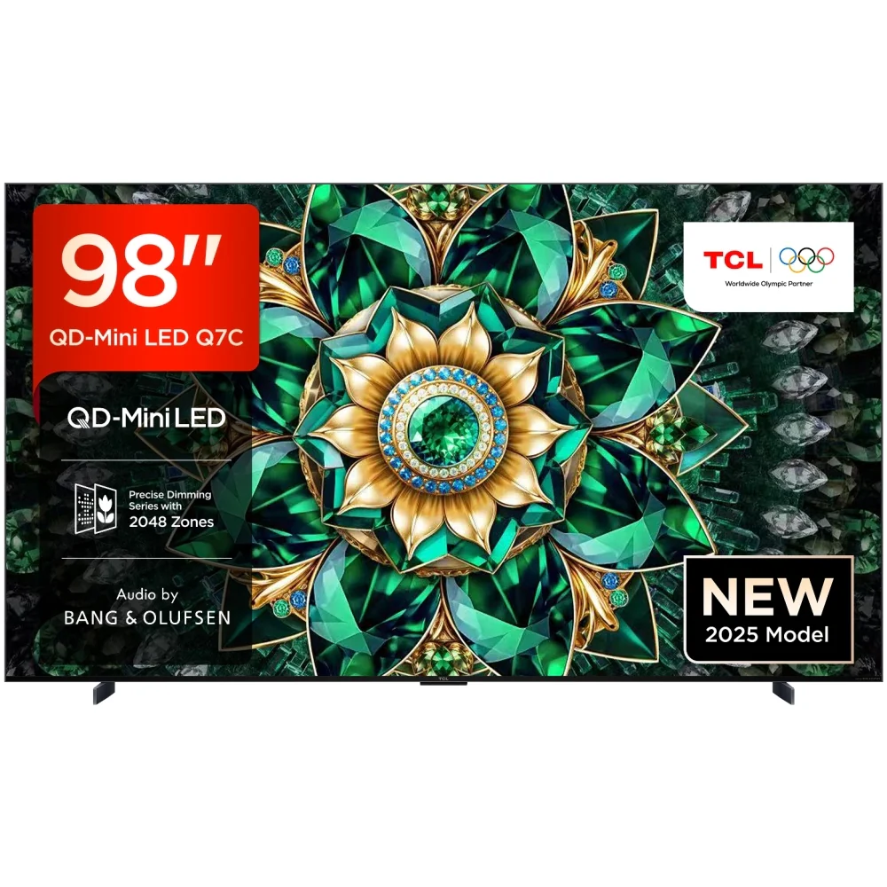 TCL 98Q7C-UK 98 Inch Q7C 4K Ultra HD HDR QD-Mini LED Smart Google TV