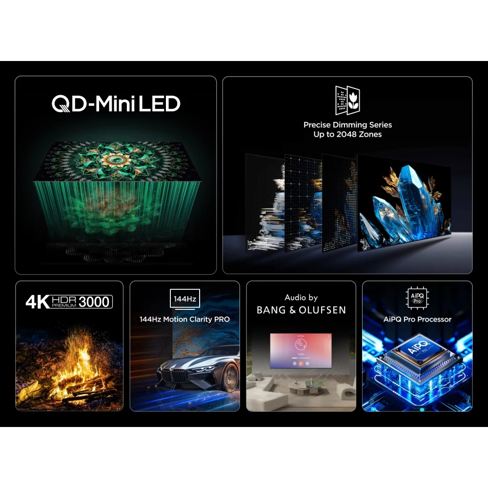 TCL 98Q7C-UK 98 Inch Q7C 4K Ultra HD HDR QD-Mini LED Smart Google TV - Image 4