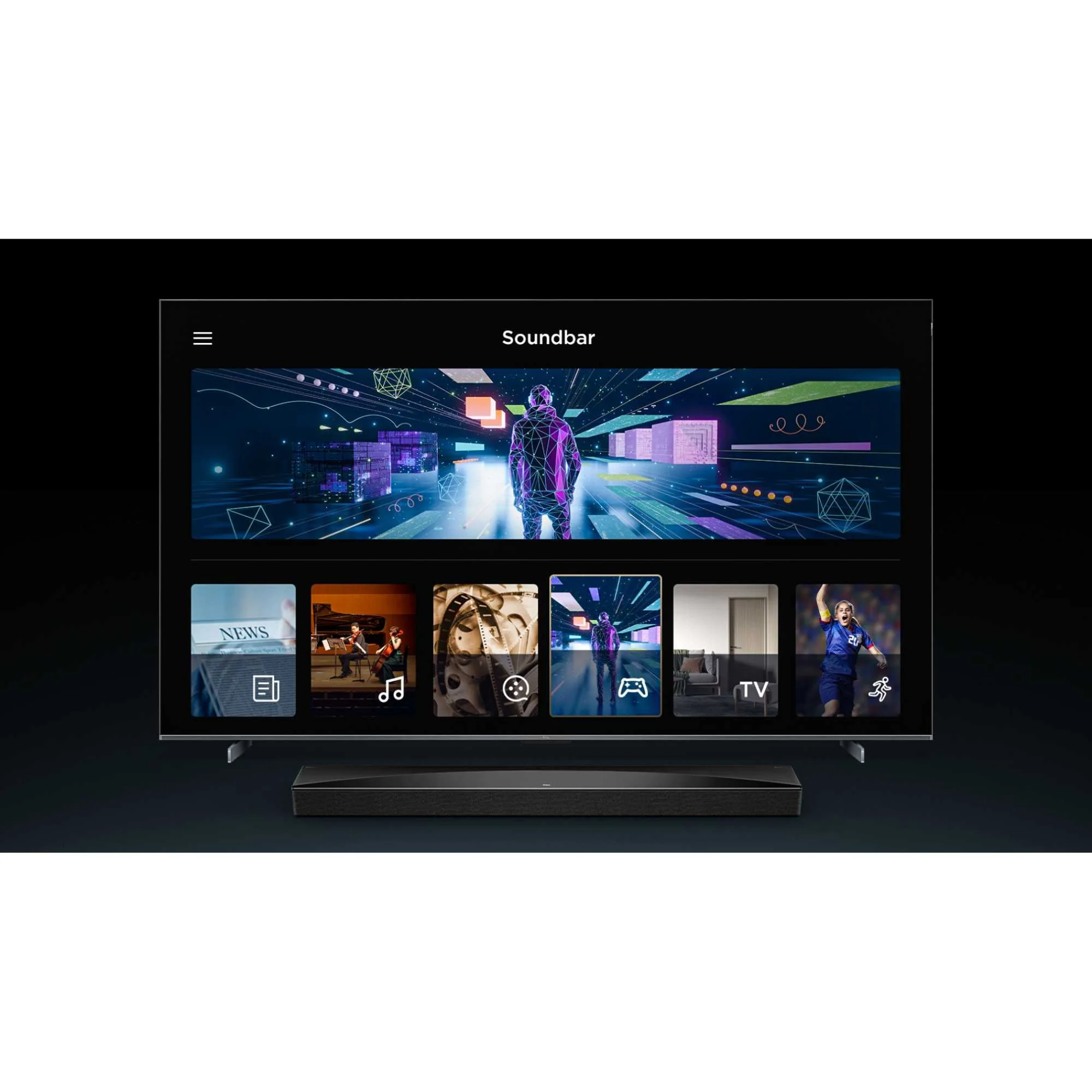 TCL Q75H Q Class 5.2.1ch Dolby Atmos Soundbar with Wireless Subwoofer Dark Titanium - Image 8