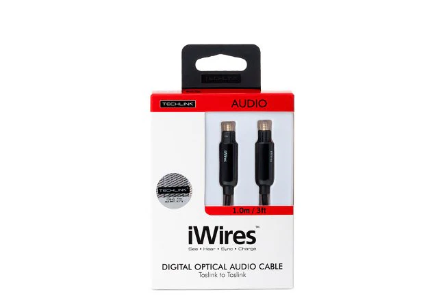 Techlink 710211 iWires Premium Toslink to Toslink Optical Cable 1m - Image 2